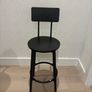 2 Black Bar Stools Image 2