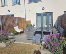 Garden rattan table with chairs