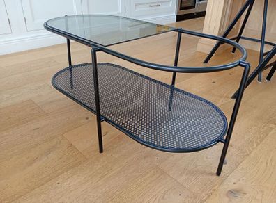 Black Coffee table with glass
