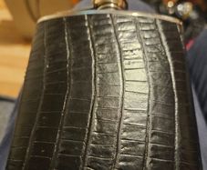 Leather and Stainless Steel Hip Flask
