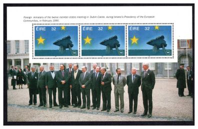 1992 Ireland Single European Market Commemorative Stamp Booklet Pane Mint Never Hinged (MNH). Hibernian HP54