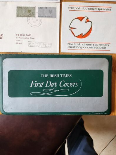 Irish Times First Day Covers X 4  In Beautiful  Presentation Folder. In Very Good Condition.