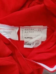 Ikea Klippan sofa cover red