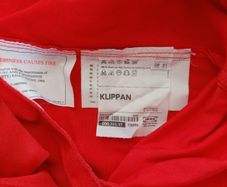 Ikea Klippan sofa cover red