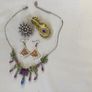 Box of Necklace Earrings Brooch and Diamonte Clip Image 6