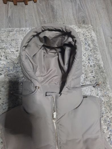 zara long quilted coat