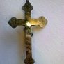 Old metal crucifix Souvenir of Mount Melleray Ireland Irish Co. Waterford Image 2