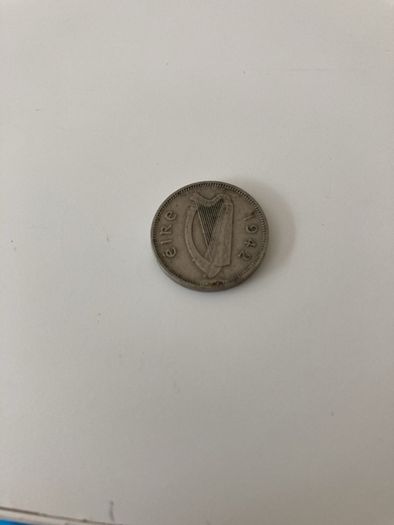 3 Irish pence 1942,1942,1942,1964,1967