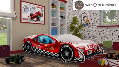 Single kids Car Bed ZENITH-- FREE led lights FREE delivery mattress included