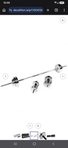 50kg Barbell and dumbell and adjustable bench press