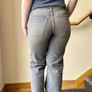 Zara Mid Rise Straight Leg Jeans, Grey Jeans / Size 10 Image 6