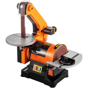 Commercial belt sander Electric Belt Grinder Sander 5 Inch Electric Belt & Disc Sander 300W Grinder Polisher 2950 RPM Variable Speed Metal Bench Sanding Machine Workshop Sanding Grinding Machine
