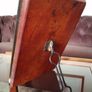 Antique Military Travel Vanity Shaving Bevelled Folding Mirror Image 2