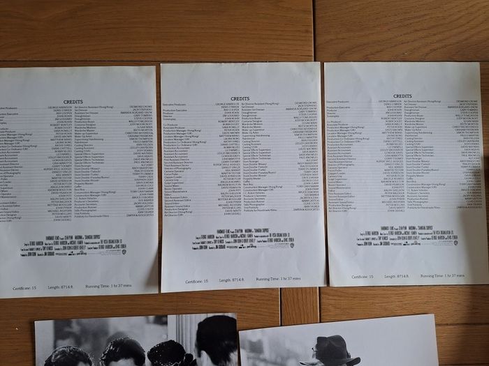 MADONNA / SEAN PENN Shanghai Surprise Press photos and Press sheet
