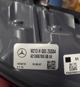 Genuine Mercedes-Benz E-Class W213 left outer tail light
