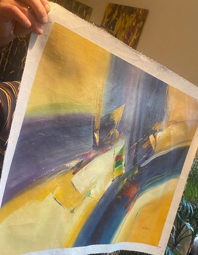 Hand Painted Oil on Canvas - Modern Abstract Impressionism