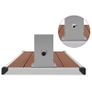 Outdoor Shower with Tray WPC Stainless Steel Image 9