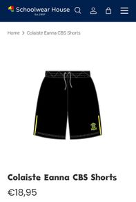 School Uniform Shorts Colaiste Eanna