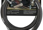 Dunlop Alarm Cable Lock 12x100cm - Bikes - Moped - Motorbikes