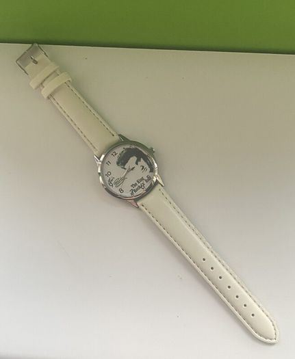 Elvis Wrist watch, White Strap