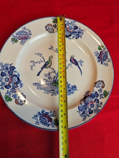 Wood &  Sons Oriental Birds Plate England, c. 1914-1924
