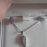 ladies silver chain and pendant Image 3