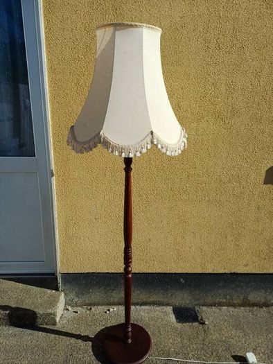 Vintage Mahogany Floor Lamp