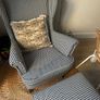Strandmon IKEA armchair and footstool houndstooth Image 2