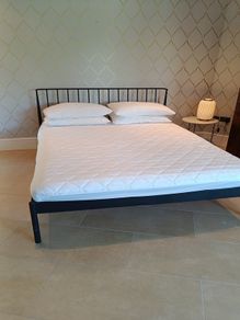 King size bed frame with Eve mattress