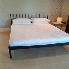 King size bed frame with Eve mattress