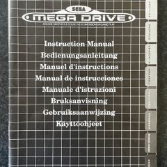 Vintage 1992 Sega Megadrive Instruction Booklet USED
