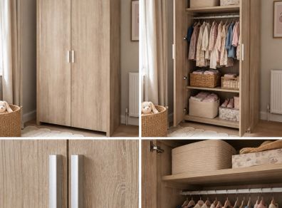 Tutti Bambini Modena Oak Wardrobe