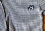 Grey striped Mock Layer Jumper