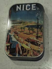 Tin box from Nice, France