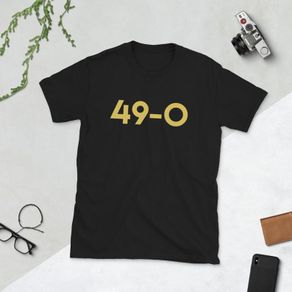49-0 Invincibles Gold Undefeated Record Arsenal FC Short-Sleeve Unisex T-Shirt