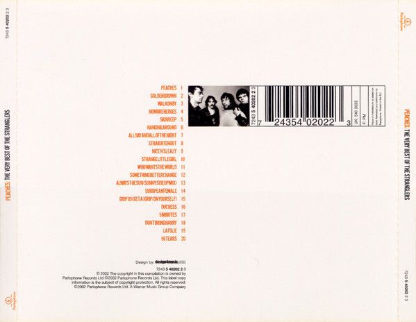 The Stranglers "Peaches: The Very Best Of The Stranglers" CD Compilation