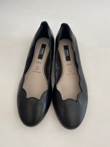 Marks and spencer wide fit leather ballet pumps size  4.5