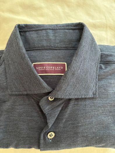 Louis Copeland navy jersey shirt
