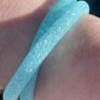 Swarovski Crystal Dust Three Spiral Wrap Bangle Braclet, Turquoise Crystals Image 4