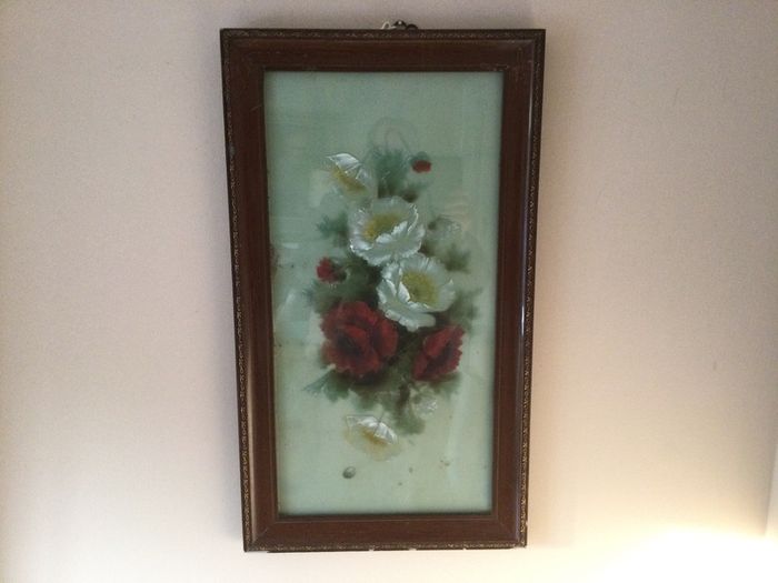 Art Reverse Oil on Glass X 2 .
