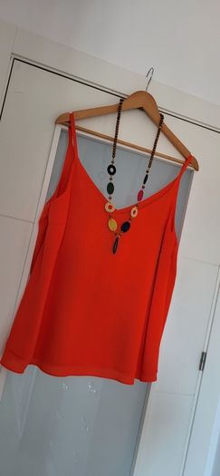 GEORGE burnt orange cami Sz 18 UK