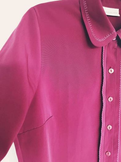 Burgundy Blouse, Size 14/ L