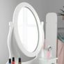 Girls Dressing Table (Age 8-13yrs) with Mirror and Stool, Gift for Girls, Kids Dressing Vanity Table Set with Crystal Knobs and Chair, Children's Dressing Tables Image 3
