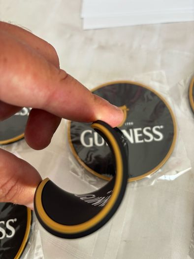 guinness rubber coasters
