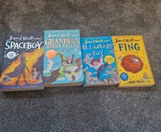 David Walliams books; Space boy, Grandpa's great escape, Fing and Billionaire Boy