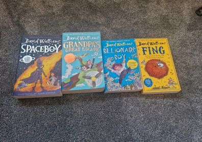 David Walliams books; Space boy, Grandpa's great escape, Fing and Billionaire Boy