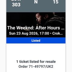 The Weekend 2 Tickets