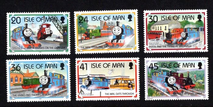 1995 Isle of Man 50th Anniversary of Thomas The Tank Engine Stories by Reverend Awdry Commemorative Stamp Mint Never Hinged (MNH)