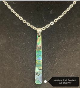 Handmade Custom Jewellery - Abalone Shell Pendant.