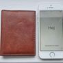 Brand New Fossil Mens Slim Wallet Cognac Brown credit card Image 5